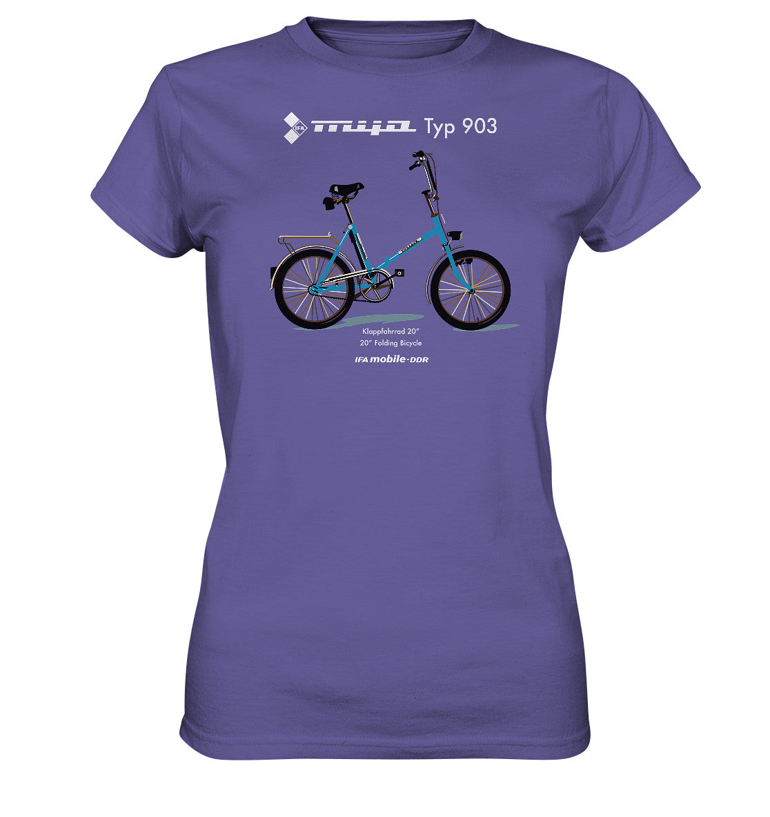 DDR Ostalgie Shirt Mädels • MIFA KLAPPRAD TYP 903 - ORIGINAL WERBUNG