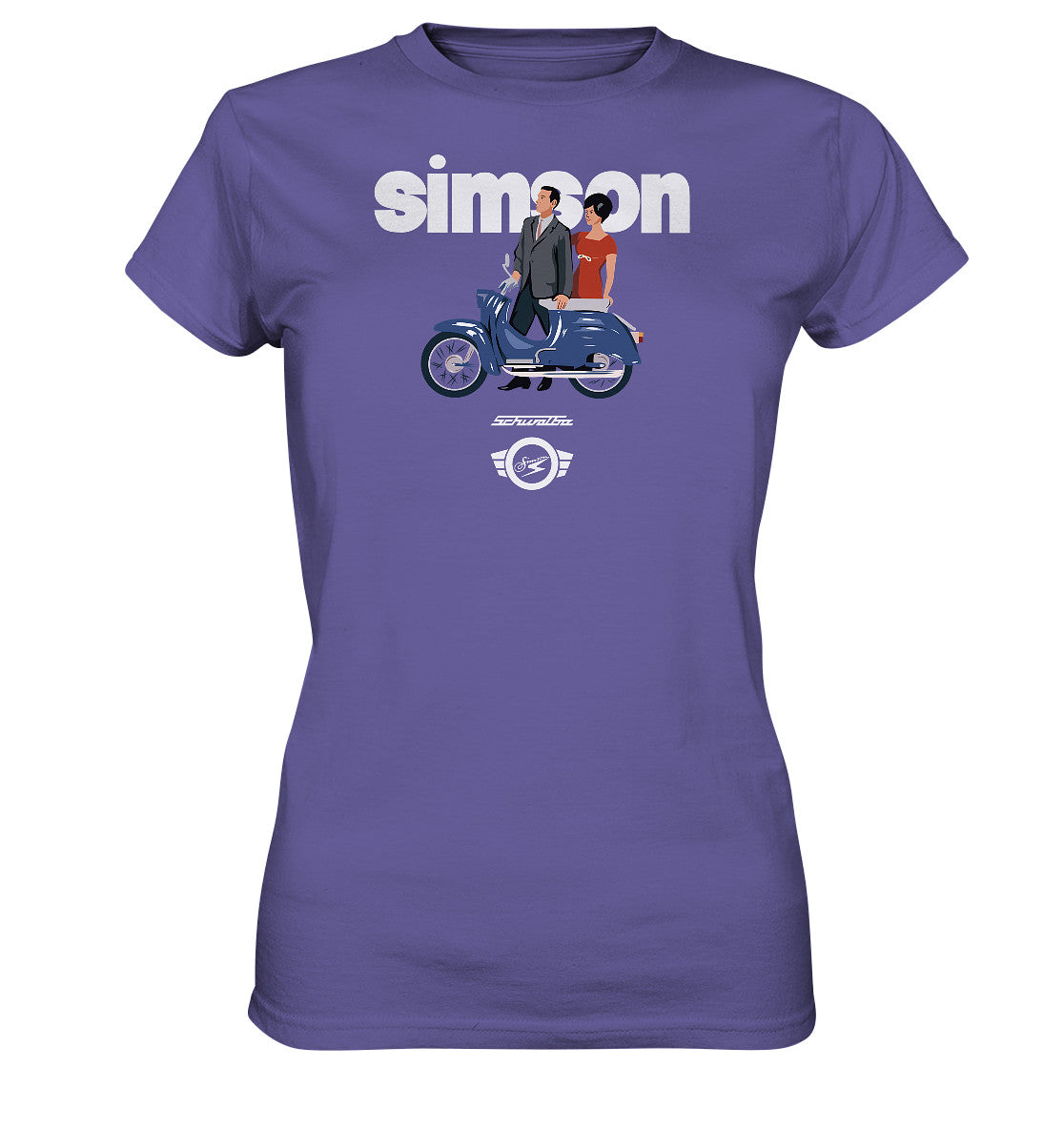DDR Ostalgie Shirt Mädels • SIMSON SCHWALBE - ORIGINAL WERBUNG 1964