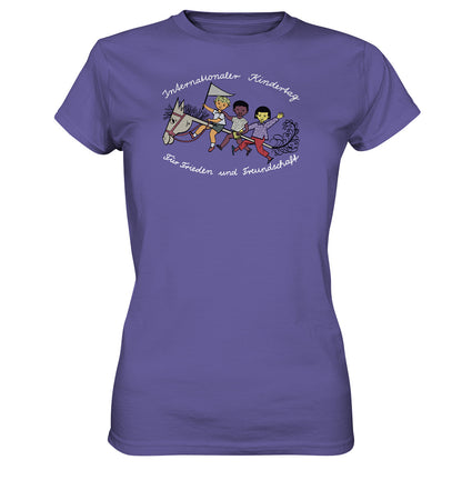 DDR Ostalgie Shirt Mädels • INTERNATIONALER KINDERTAG, FÜR FRIEDEN UND FREUNDSCHAFT - ORIGINAL ILLUSTRATION