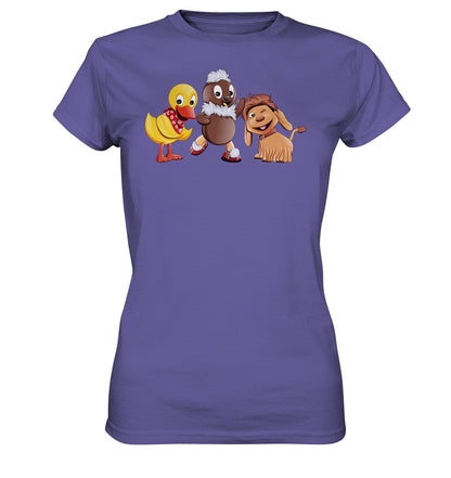 DDR Ostalgie Shirt Mädels • UNSER SANDMÄNNCHEN - PITTI, MOPPI & SCHNATTERINCHEN