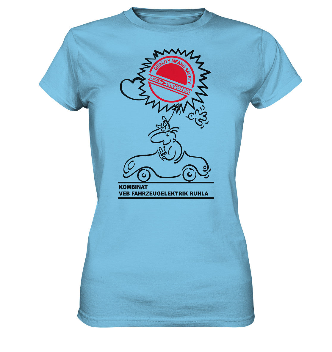 DDR Ostalgie Shirt Mädels • AKA ELEKTRIK - VEB FAHRZEUGELEKTRIK RUHLA
