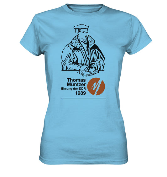 DDR Ostalgie Shirt Mädels • THOMAS MÜNTZER - EHRUNG DER DDR 1990