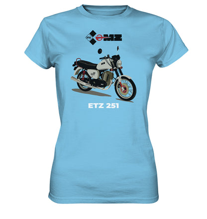 DDR Ostalgie Shirt Mädels • MZ ETZ 251 - ORIGINALWERBUNG