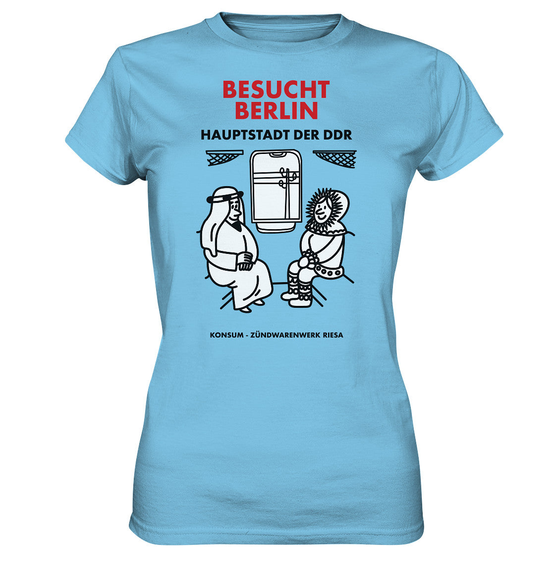 DDR Ostalgie Shirt Mädels • RIESA STREICHHÖLZER - BESUCHT BERLIN