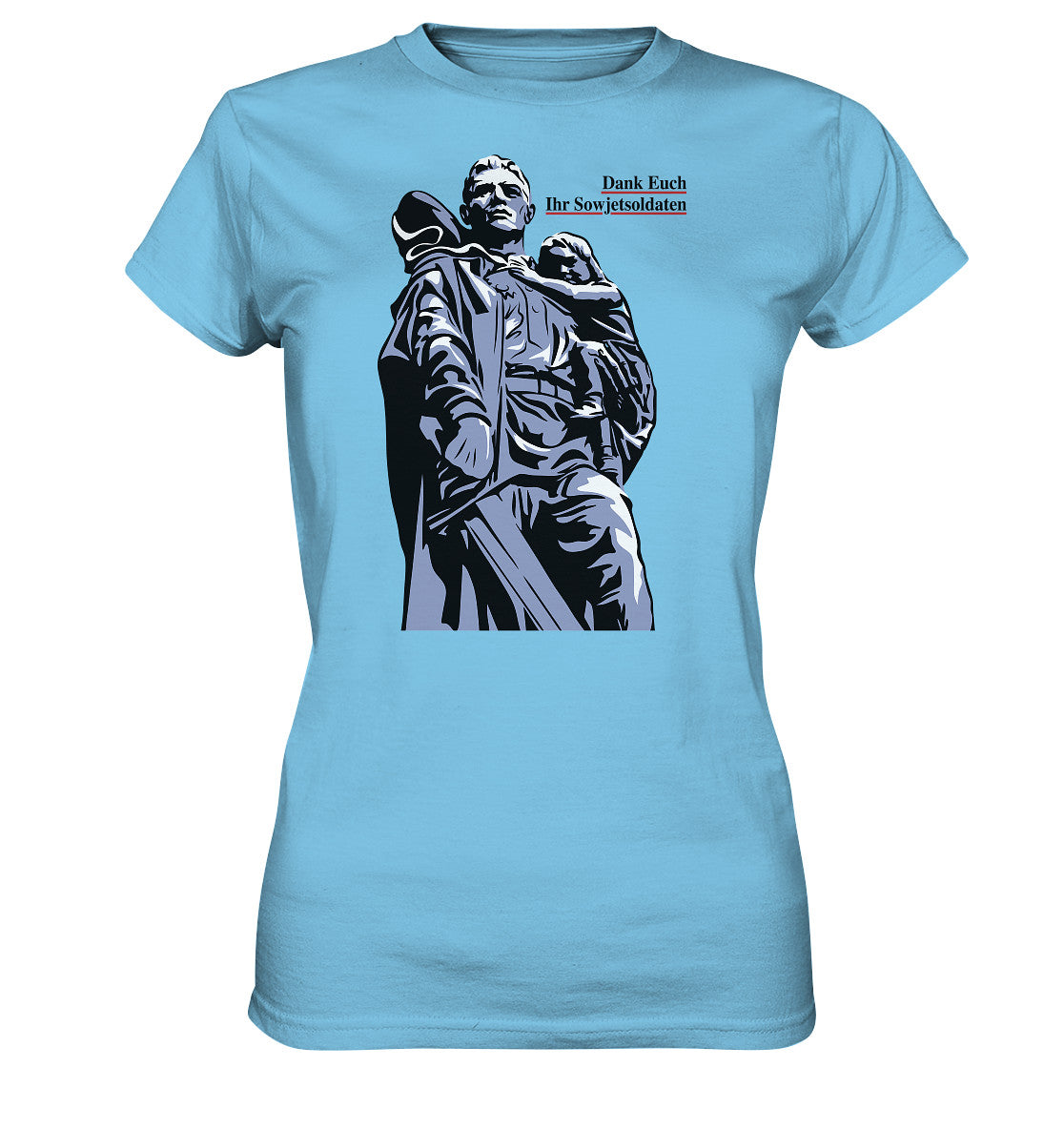 DDR Ostalgie Shirt Mädels • DANK EUCH IHR SOWJETSOLDATEN (DDR ORIGINAL-PLAKAT)