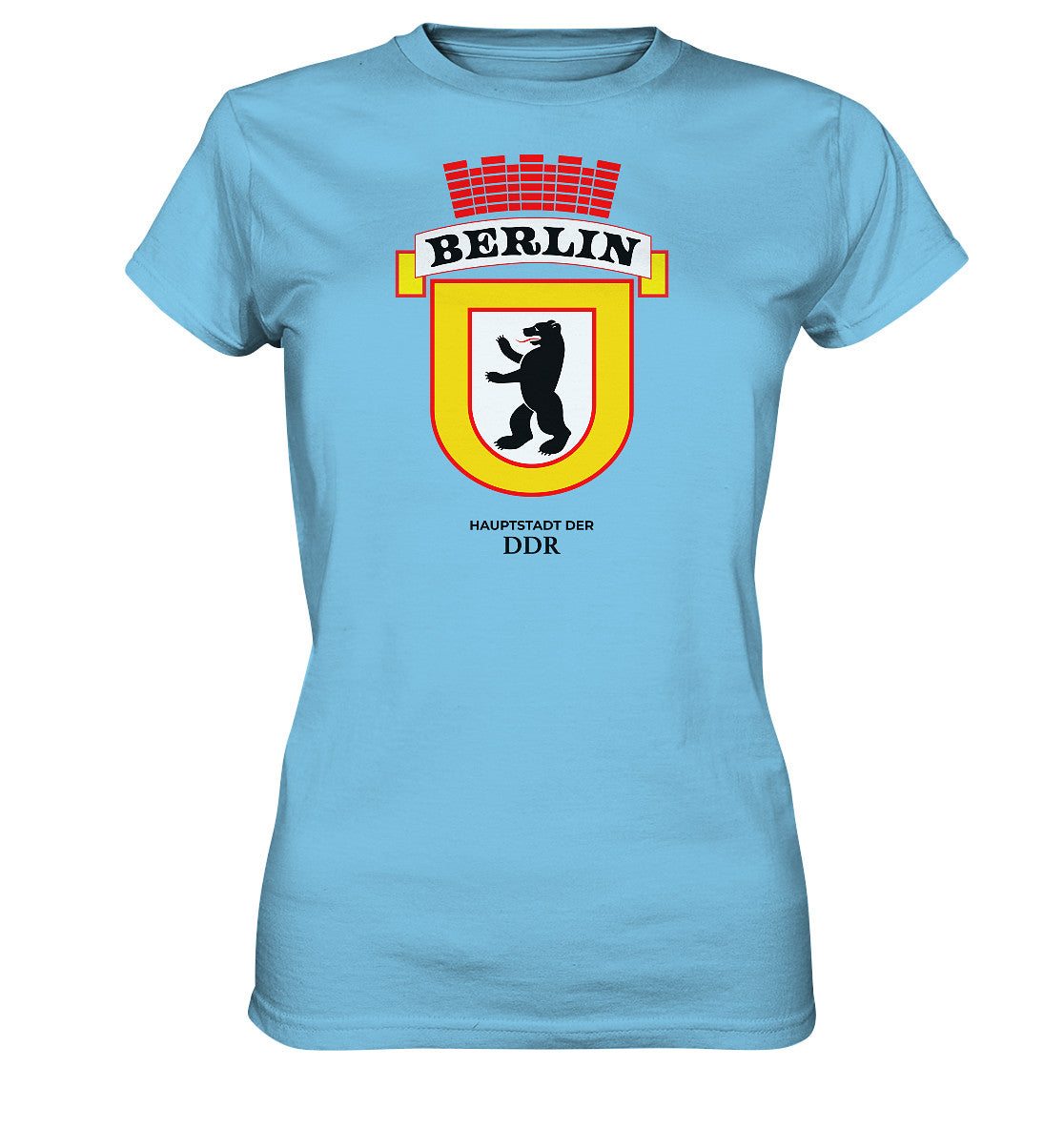 DDR Ostalgie Shirt Mädels • BERLIN - HAUPSTADT DER DDR - ORIGINAL WIMPEL