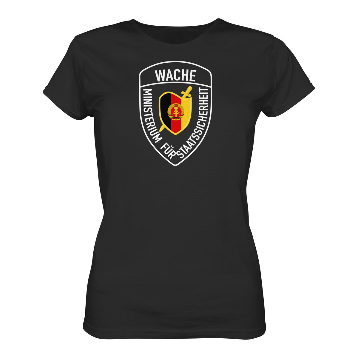 DDR Ostalgie Shirt Mädels • MINISTERIUM FÜR STAATSSICHERHEIT - WACHE (ORIGINAL SCHILD)