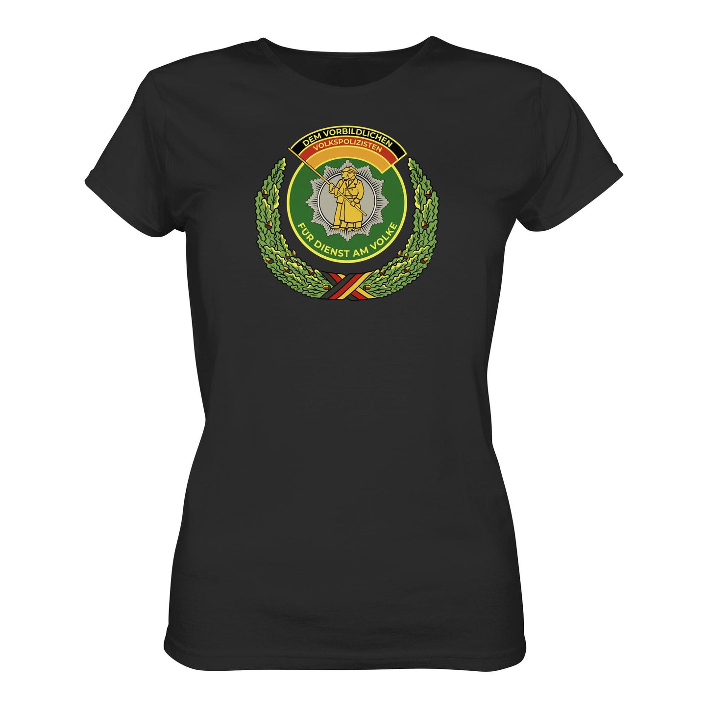 DDR Ostalgie Shirt Mädels • DEM VORBILDLICHEN VOLKSPOLIZISTEN (ABZEICHEN)