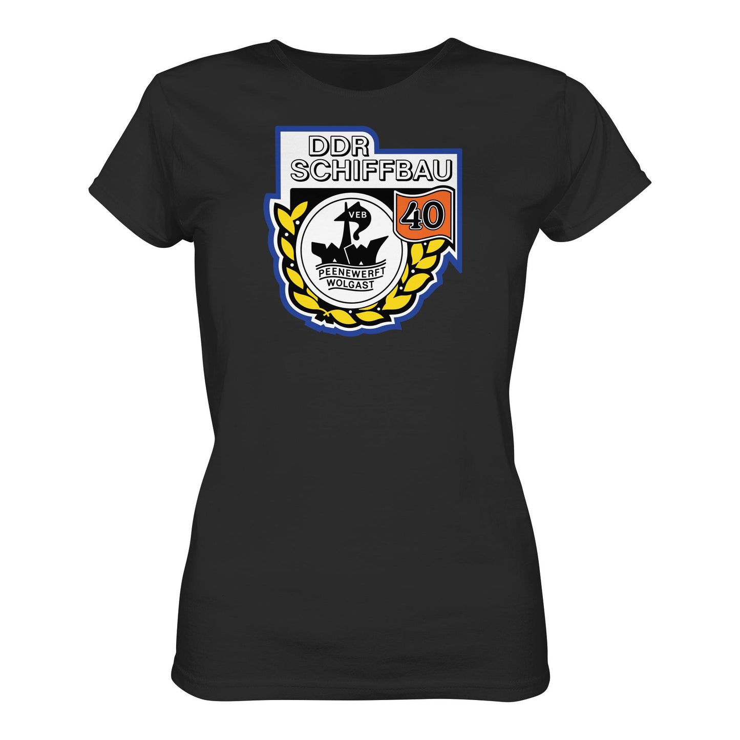 DDR Ostalgie Shirt Mädels • VEB PEENEWERFT WOLGAST, DDR SCHIFFBAU