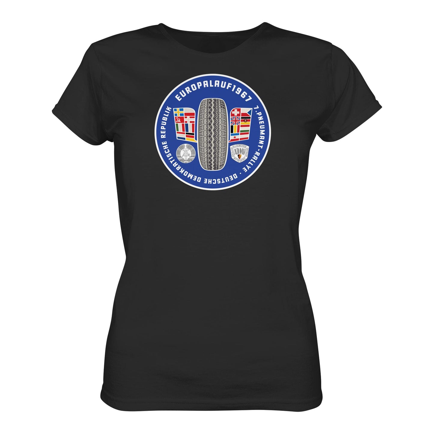 DDR Ostalgie Shirt Mädels • PNEUMANT RALLYE, EUROPALAUF 1967