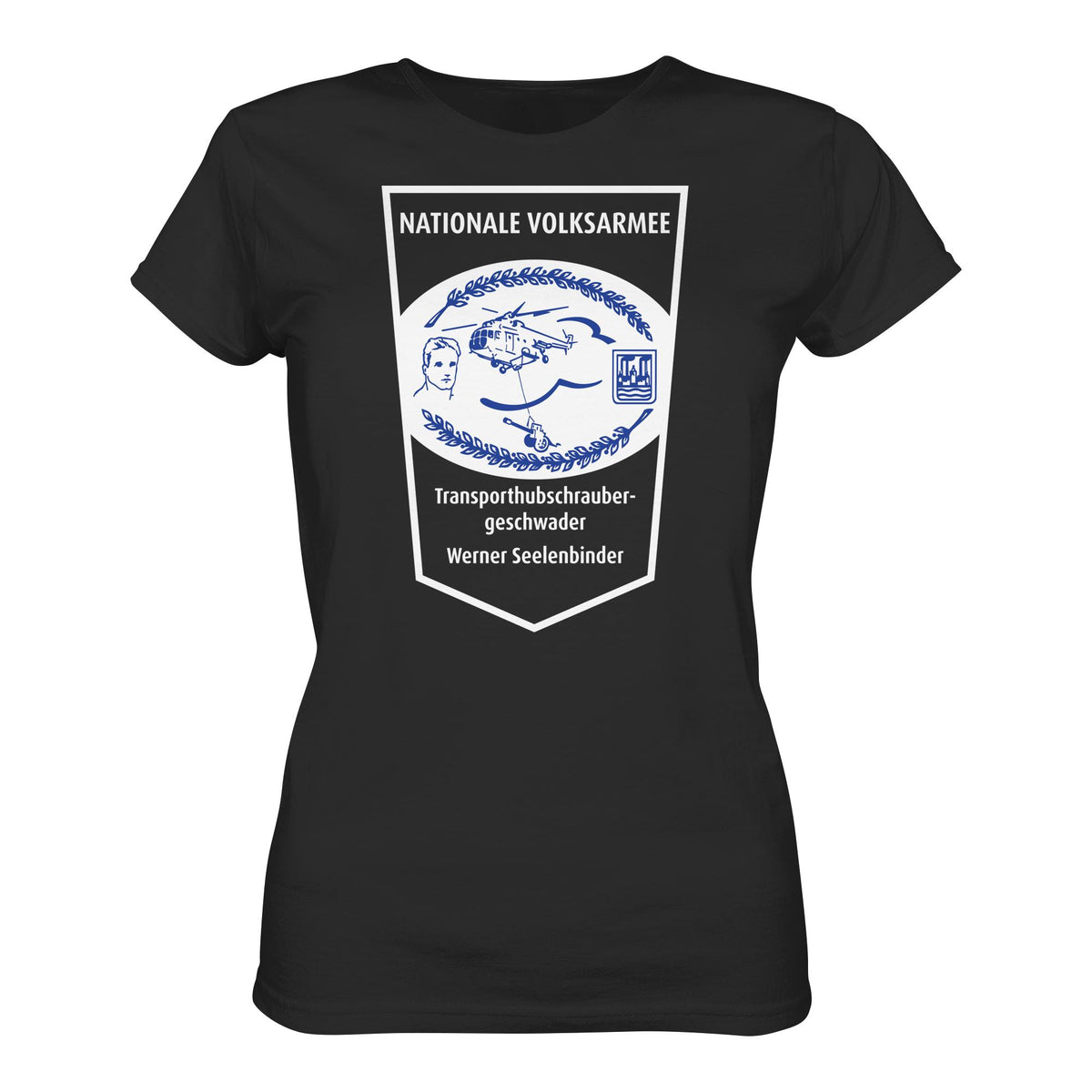 DDR Ostalgie Shirt Mädels • NVA - TRANSPORTHUBSCHRAUBERGESCHWADER WERNER SEELENBINDER