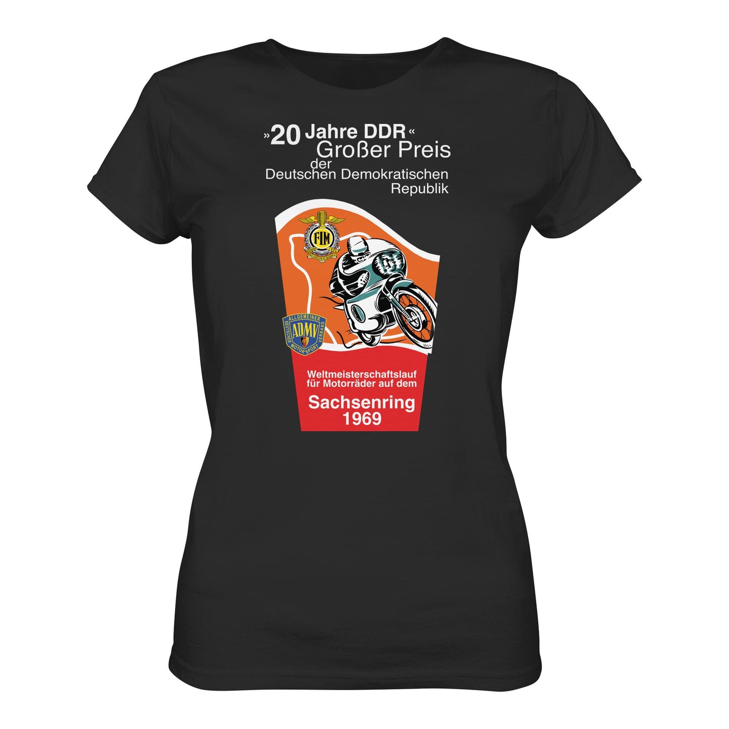 DDR Ostalgie Shirt Mädels • SACHSENRING 1969, WELTMEISTERSCHAFTSLAUF