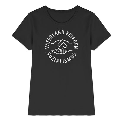DDR Ostalgie Shirt Mädels • VATERLAND FRIEDEN SOZIALISMUS (DDR LOGO)