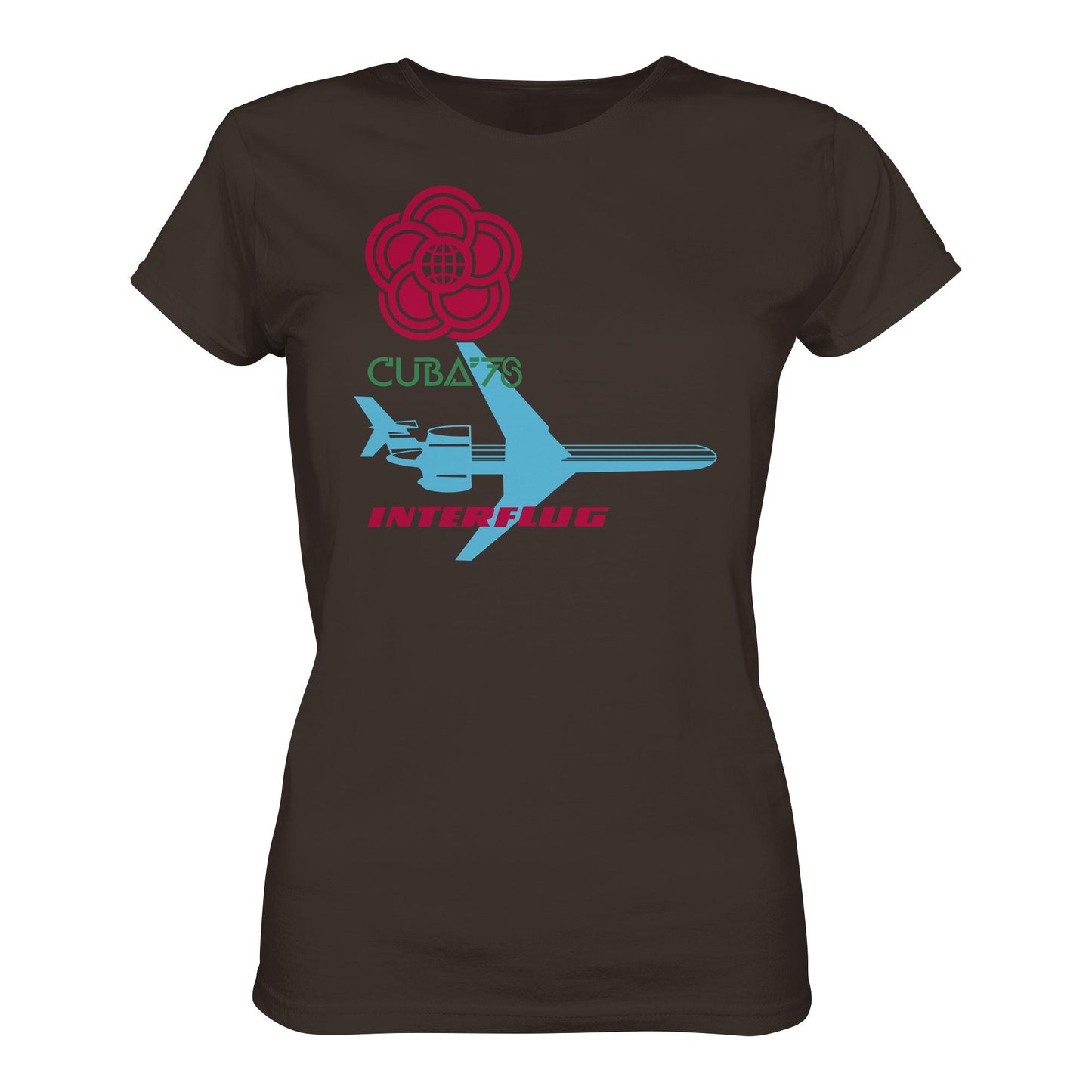 DDR Ostalgie Shirt Mädels • INTERFLUG BERLIN - CUBA WELTFESTSPIELE 1978 (ORIGINAL SONDERSTEMPEL)