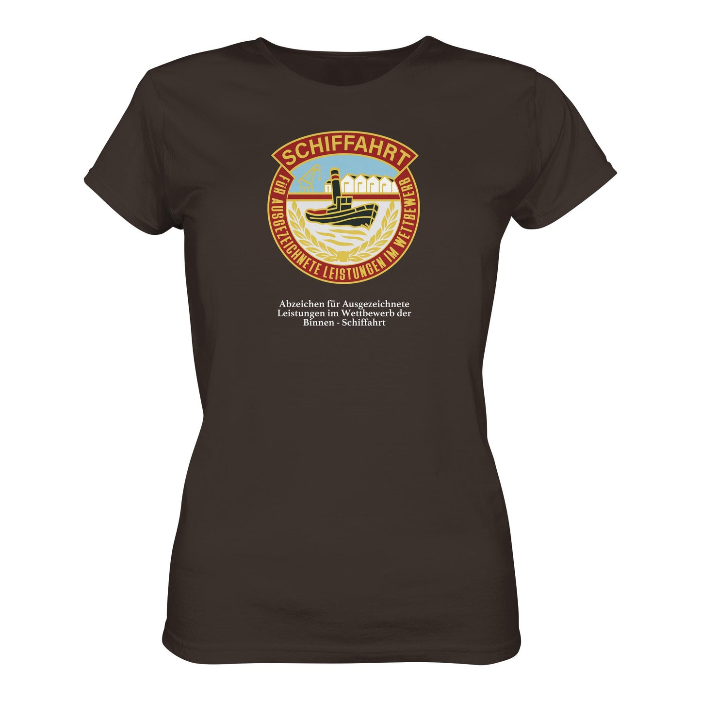 DDR Ostalgie Shirt Mädels • BINNEN-SCHIFFAHRT - ABZEICHEN FÜR AUSGEZEICHNETE LEISTUNGEN
