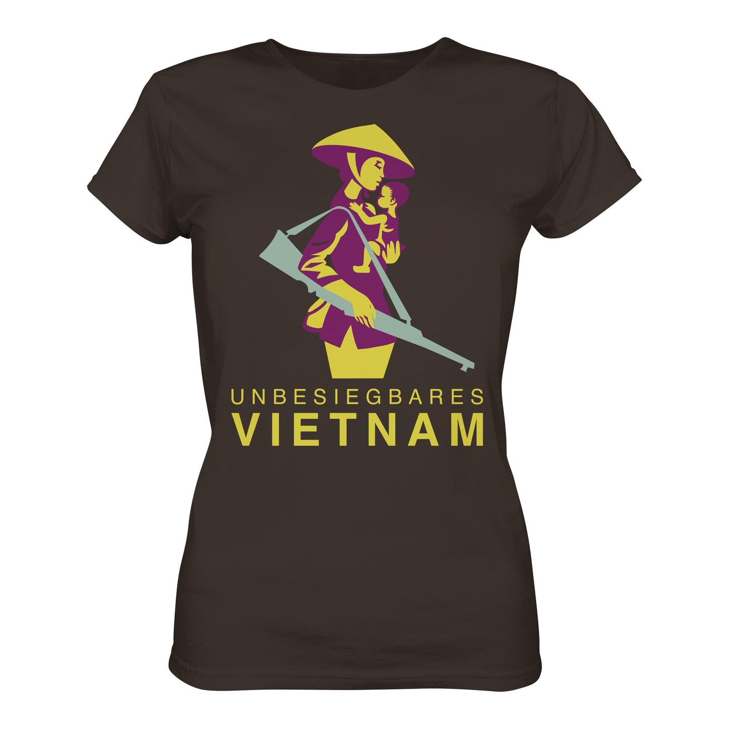 DDR Ostalgie Shirt Mädels • UNBESIEGBARES VIETNAM (DDR-BRIEFMARKE)