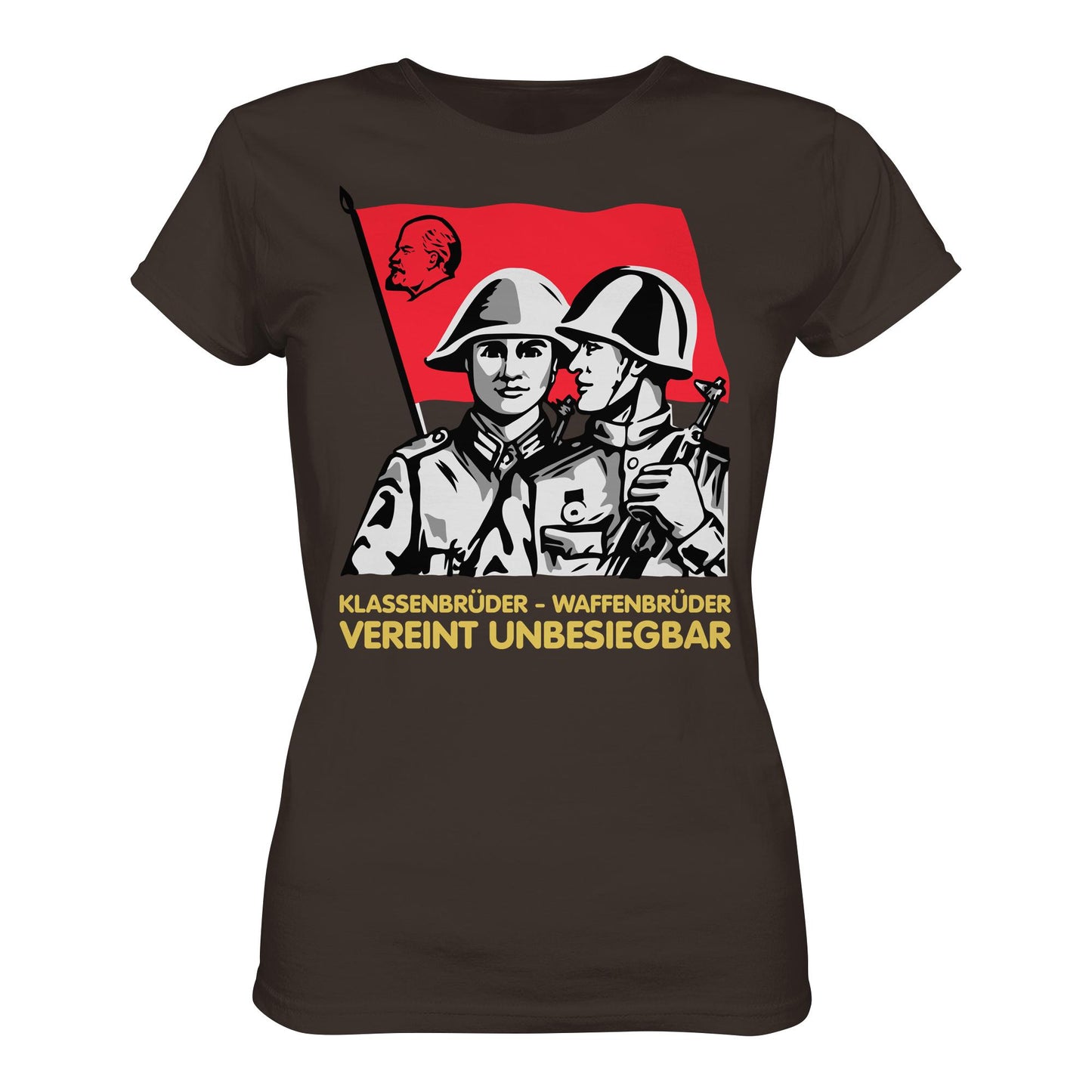 DDR Ostalgie Shirt Mädels • KLASSENBRÜDER WAFFENBRÜDER - VEREINT UNBESIEGBAR (NVA)