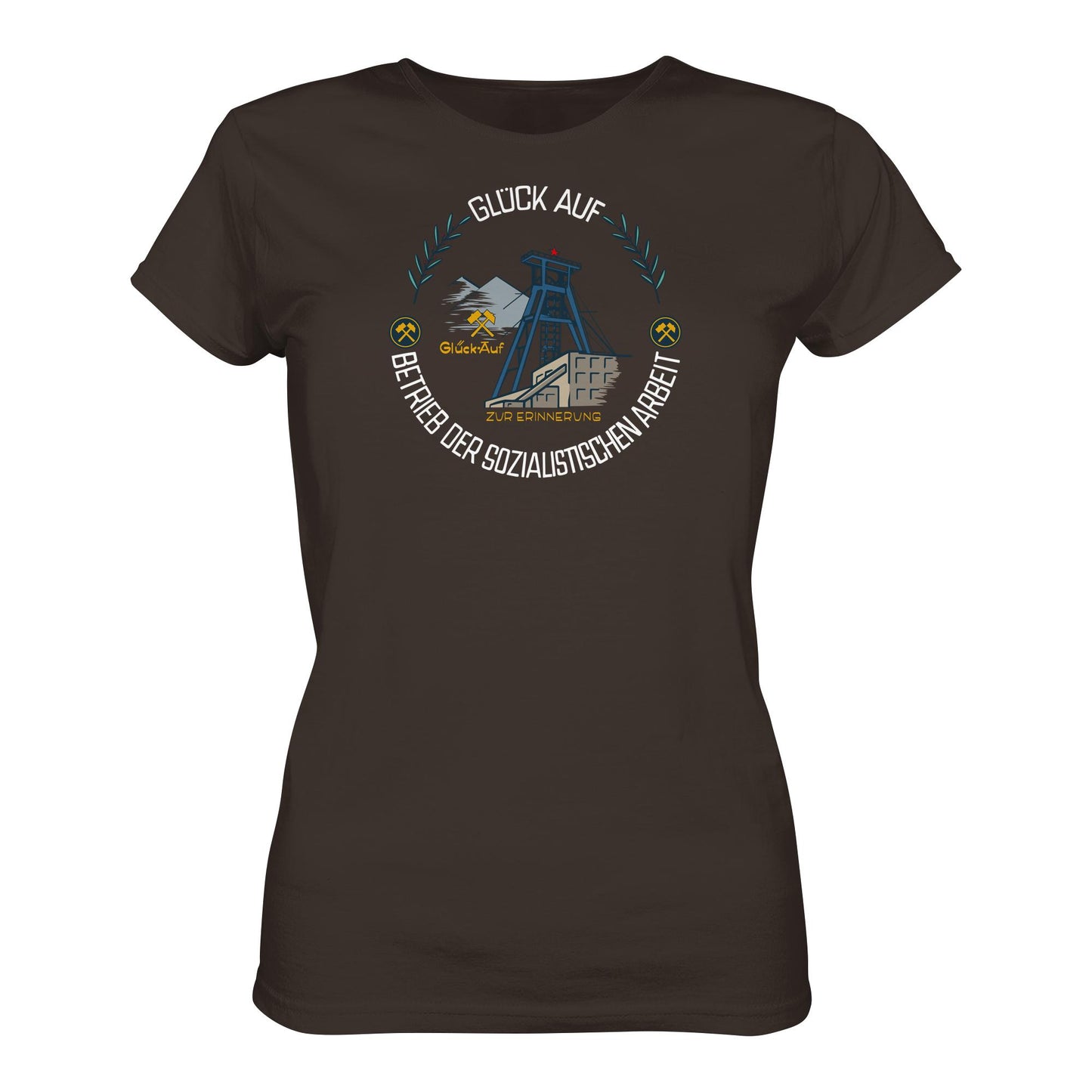 DDR Ostalgie Shirt Mädels • WISMUT - GLÜCK AUF