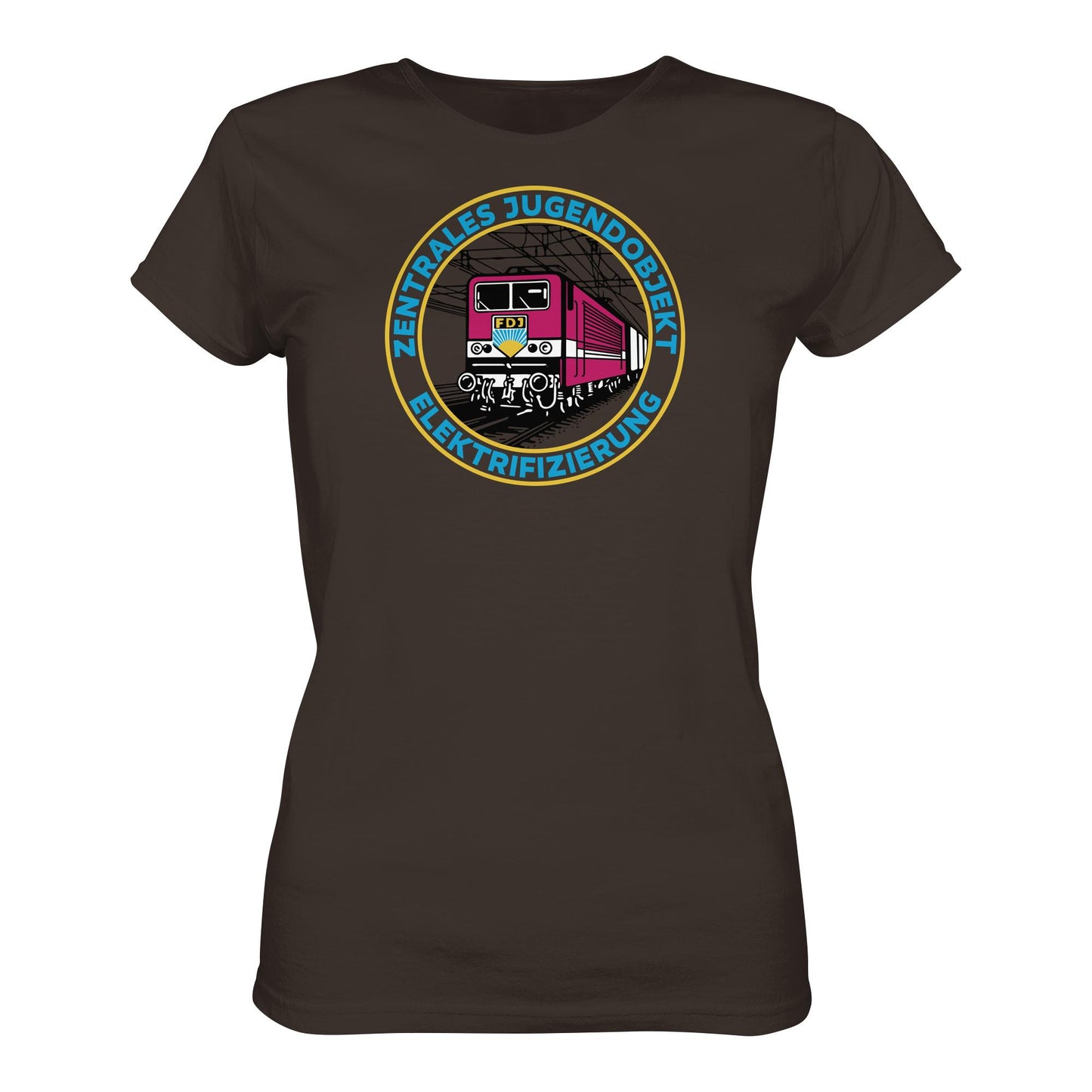 DDR Ostalgie Shirt Mädels • DR - FDJ ZENTRALES JUGENDOBJEKT ELEKTRIFIZIERUNG