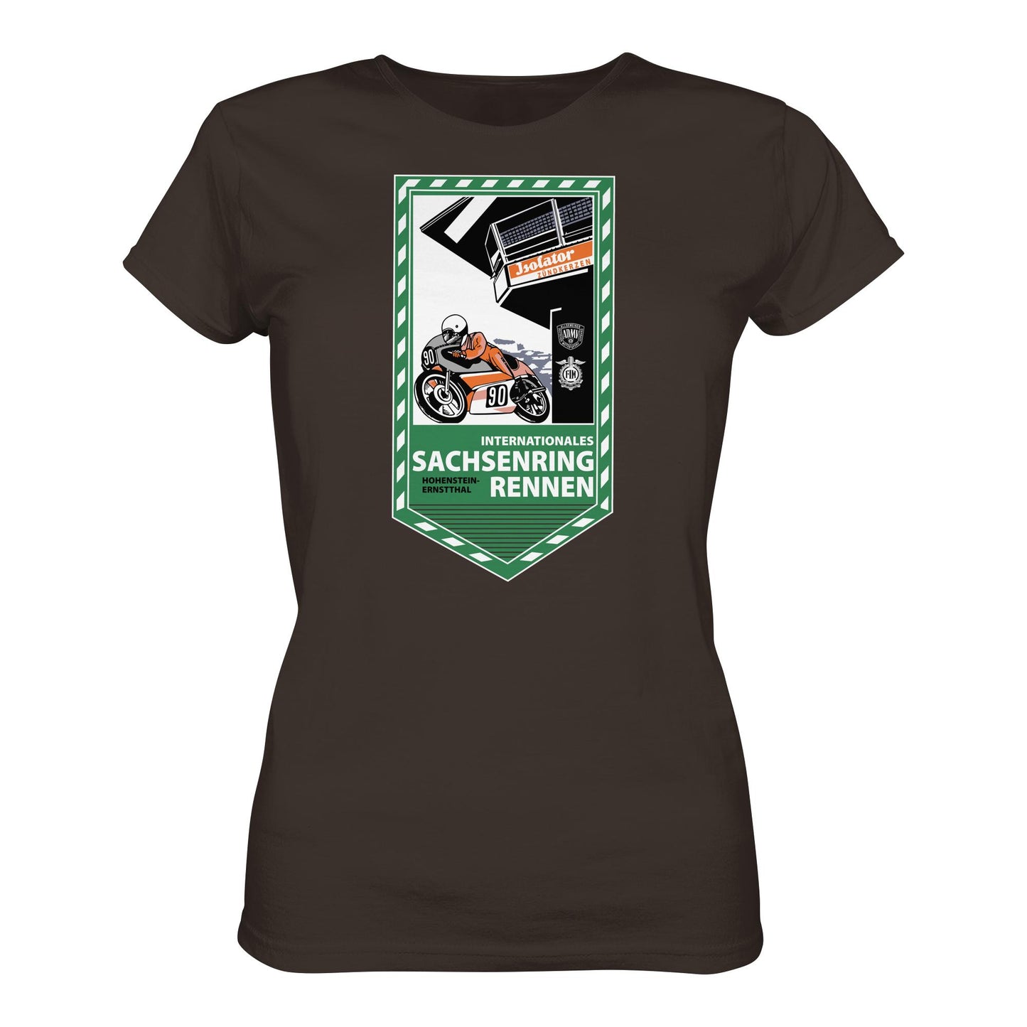 DDR Ostalgie Shirt Mädels • SACHSENRING-RENNEN ZWICKAU 1990 (ORIGINAL-WIMPEL)