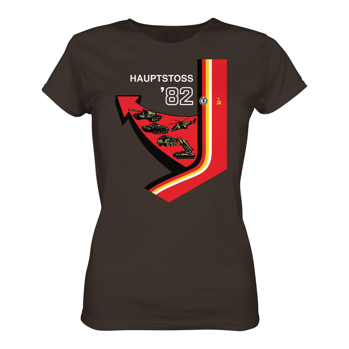DDR Ostalgie Shirt Mädels • MANÖVER HAUPTSTOSS 1982 (ORIGINAL-PLAKAT)
