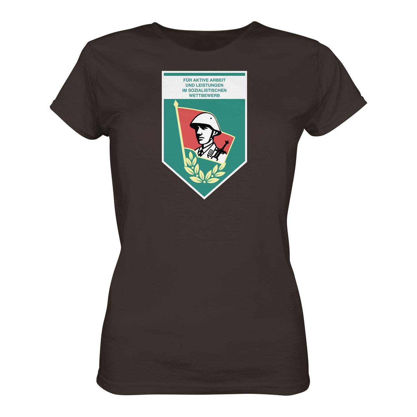 DDR Ostalgie Shirt Mädels • FÜR AKTIVE LEISTUNG UND ARBEIT (ORIGINAL WIMPEL)