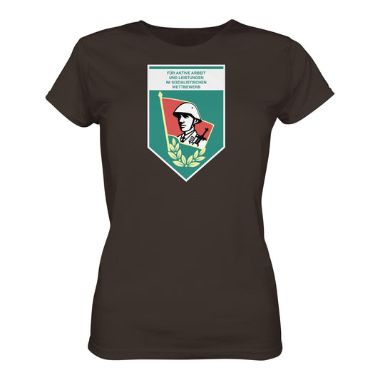 DDR Ostalgie Shirt Mädels • FÜR AKTIVE LEISTUNG UND ARBEIT (ORIGINAL WIMPEL)