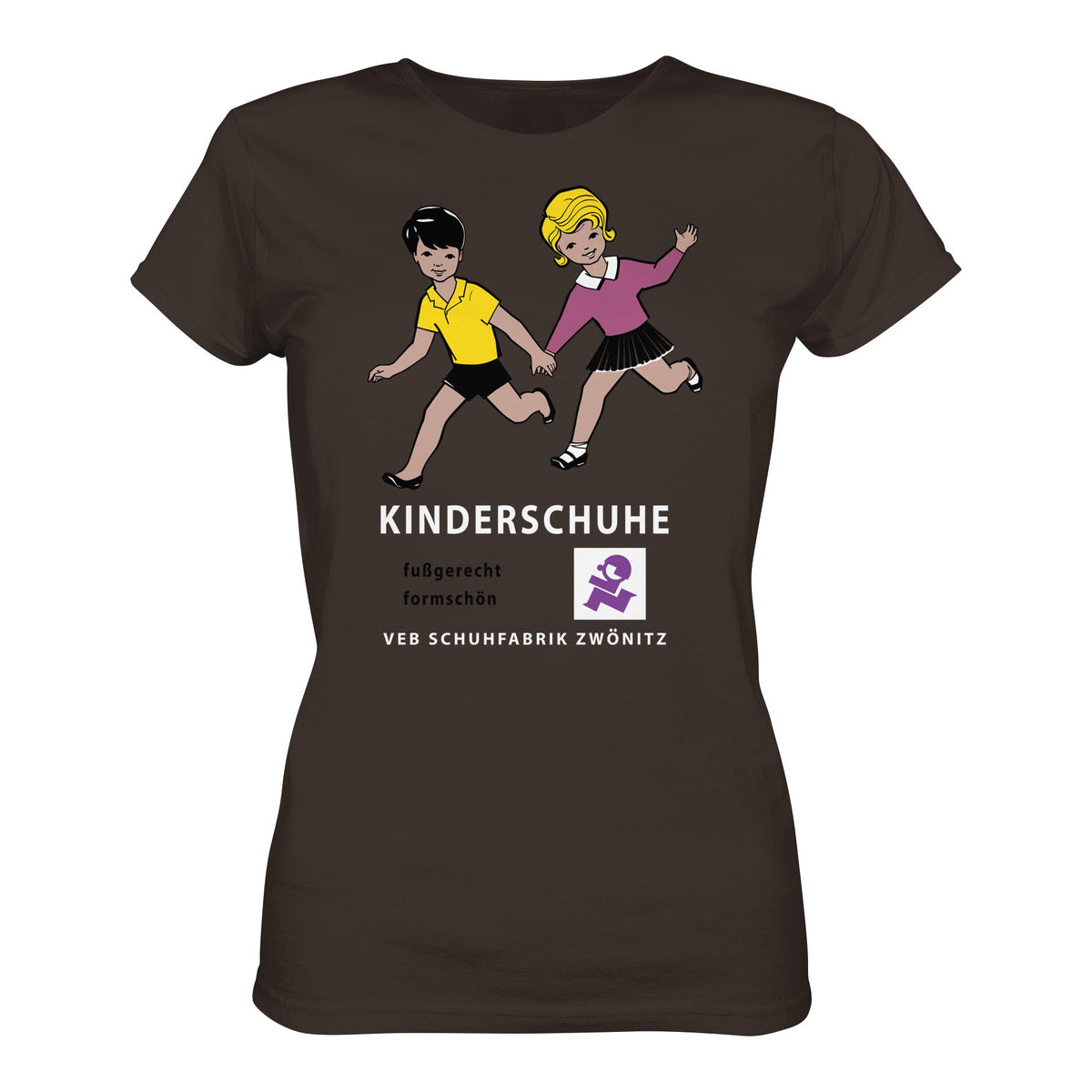 DDR Ostalgie Shirt Mädels • KINDERSCHUHE VEB SCHUHFABRIK ZWÖNITZ