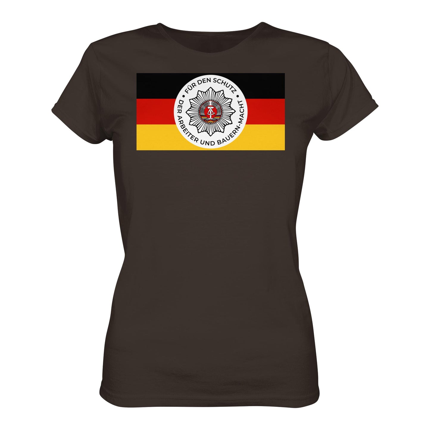 DDR Ostalgie Shirt Mädels • NVA - FÜR DEN SCHUTZ DER ARBEITER- UND BAUERNMACHT (ORIGINAL BANDEROLE)