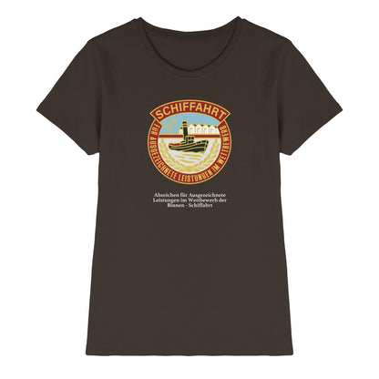 DDR Ostalgie Shirt Mädels • BINNEN-SCHIFFAHRT - ABZEICHEN FÜR AUSGEZEICHNETE LEISTUNGEN