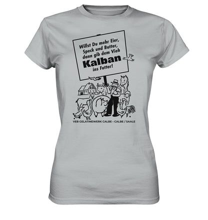 DDR Ostalgie Shirt Mädels • KALBAN, VEB GELATINEWERK CALBE - ORIGINALPLAKAT