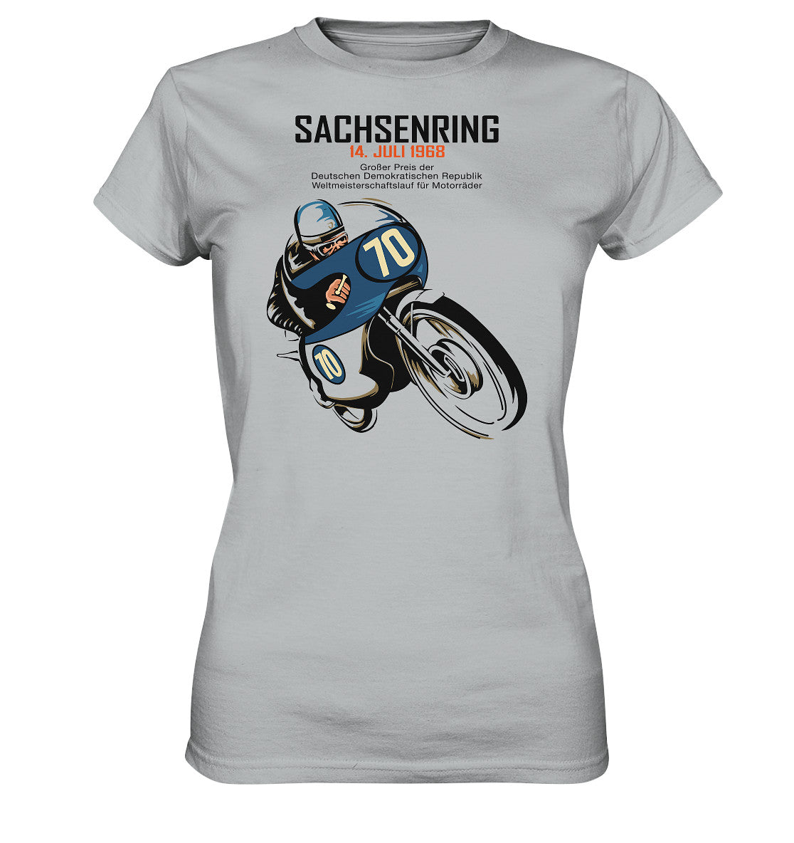DDR Ostalgie Shirt Mädels • SACHSENRING 1968 - GROSSER PREIS DER DDR