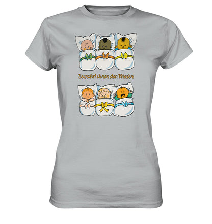 DDR Ostalgie Shirt Mädels • BEWAHRT IHNEN DEN FRIEDEN (DDR ORIGINAL-PLAKAT)