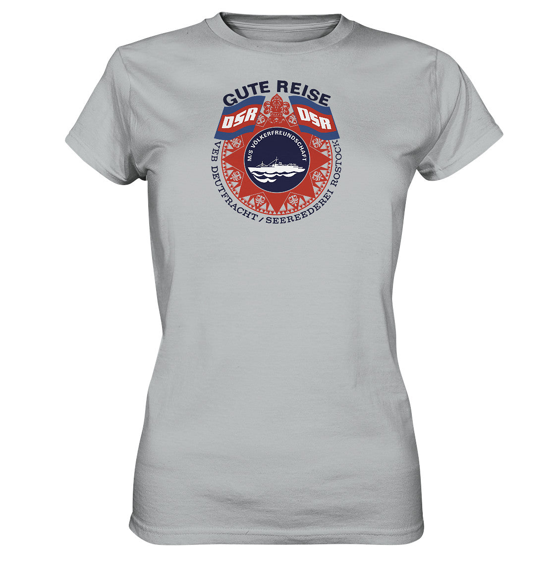 DDR Ostalgie Shirt Mädels • MS VÖLKERFREUNDSCHAFT- hell