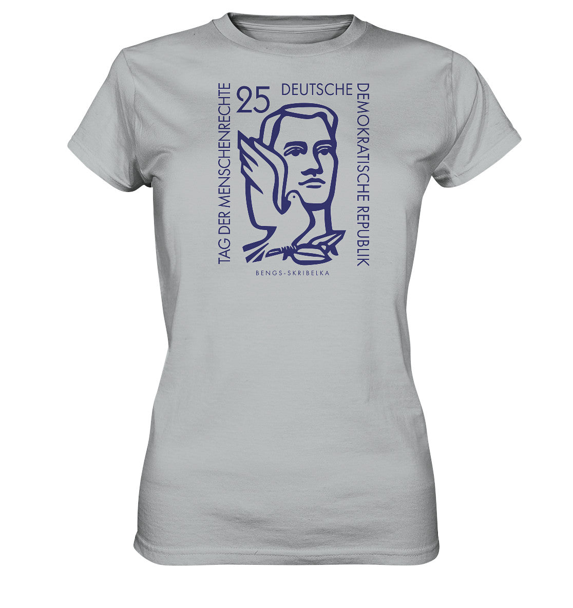DDR Ostalgie Shirt Mädels • DDR BRIEFMARKE - TAG DER MENSCHENRECHTE
