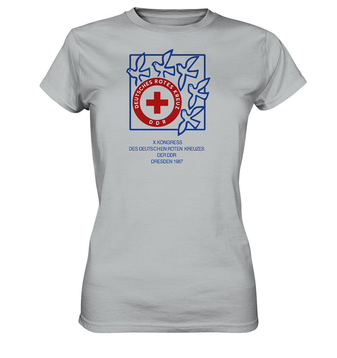 DDR Ostalgie Shirt Mädels • 10. KONGRESS DES DRK DRESDEN 1987