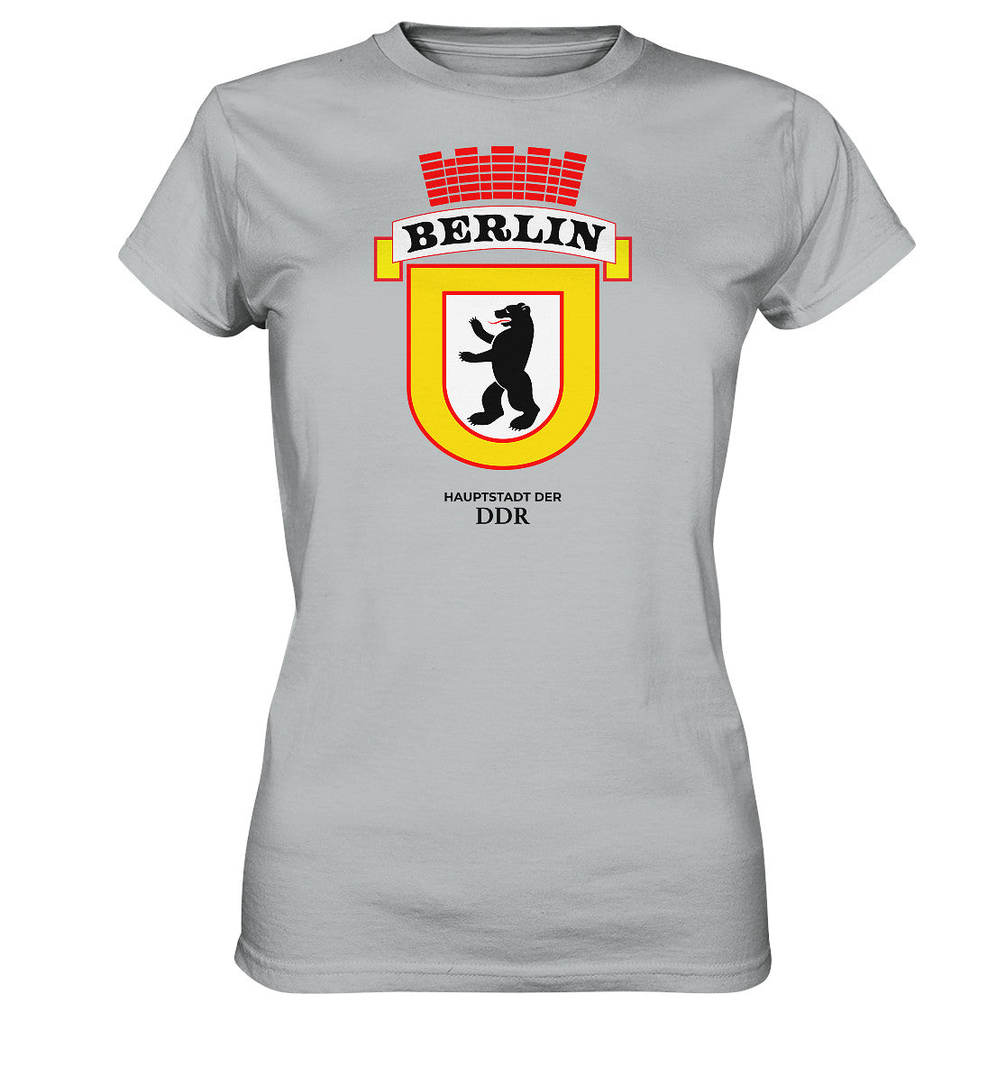 DDR Ostalgie Shirt Mädels • BERLIN - HAUPSTADT DER DDR - ORIGINAL WIMPEL