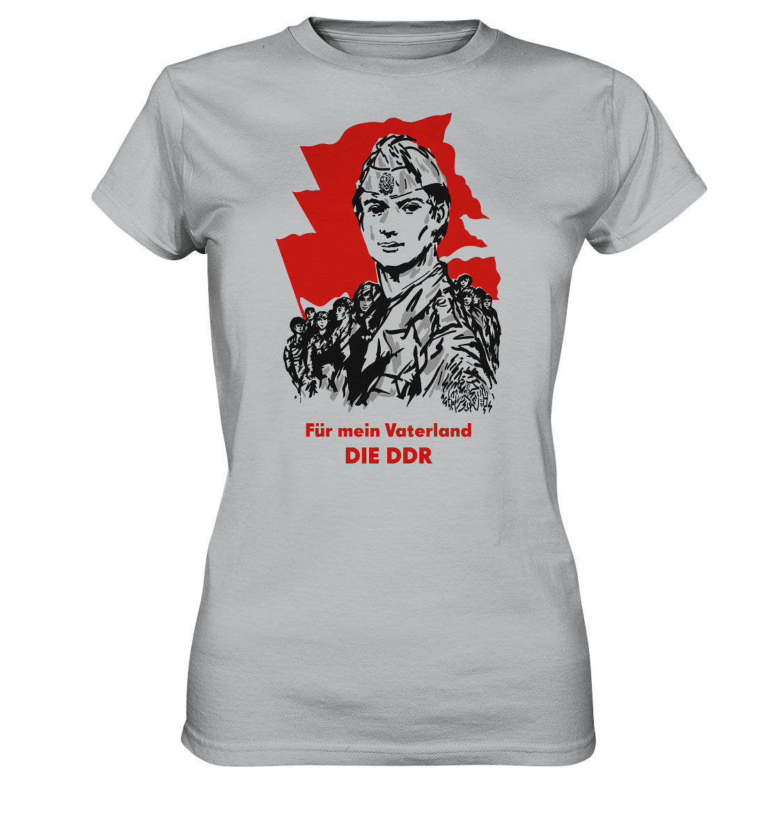 DDR Ostalgie Shirt Mädels • FÜR MEIN VATERLAND - DIE DDR (ORIGINAL GST-PLAKAT)