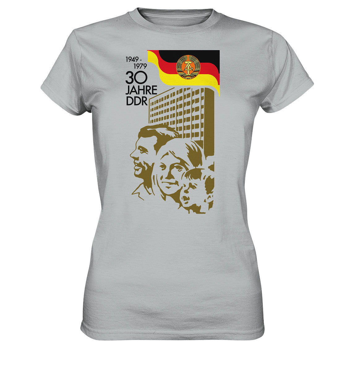 DDR Ostalgie Shirt Mädels • 30 JAHRE DDR - BRIEFMARKE