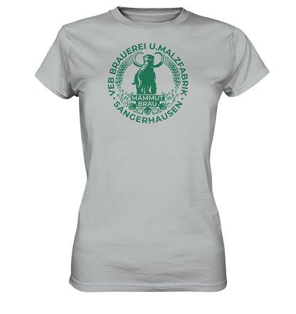 DDR Ostalgie Shirt Mädels • VEB BRAUEREI SANGERHAUSEN - MAMMUT BRÄU monochrom