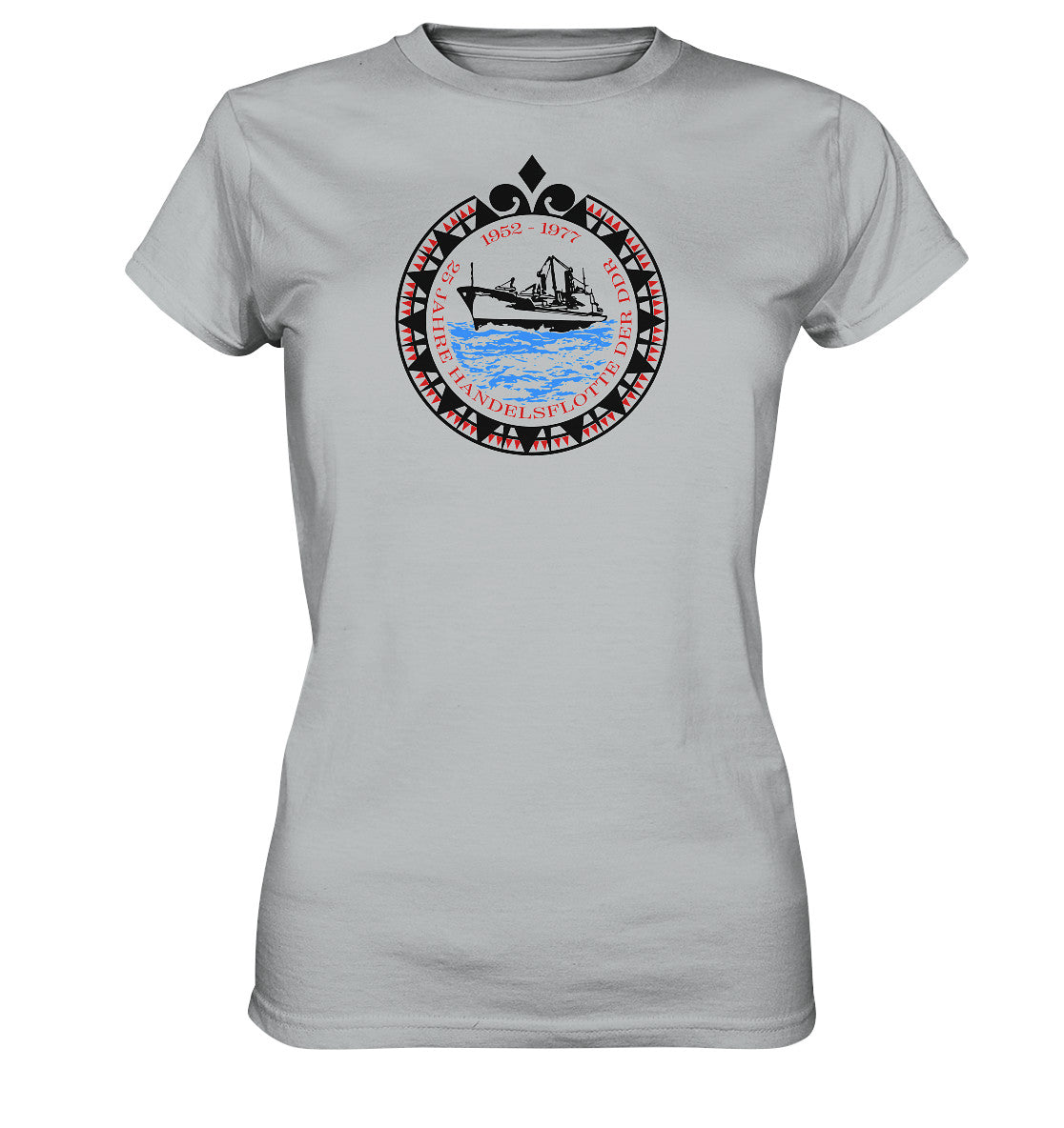 DDR Ostalgie Shirt Mädels • 25 JAHRE HANDELSFLOTTE DER DDR - hell