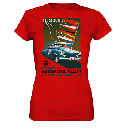 DDR Ostalgie Shirt Mädels • INTERNATIONALE RALLYE WARTBURG 1961 (ORIGINAL-PLAKAT)