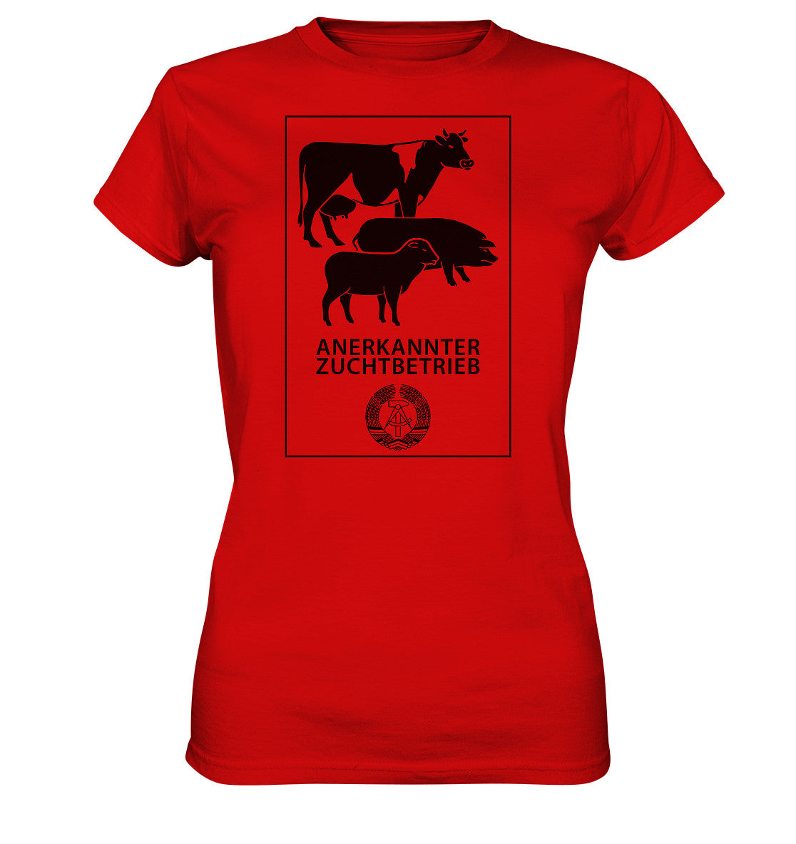 DDR Ostalgie Shirt Mädels • ANERKANNTER ZUCHTBETRIEB (ORIGINALSCHILD)