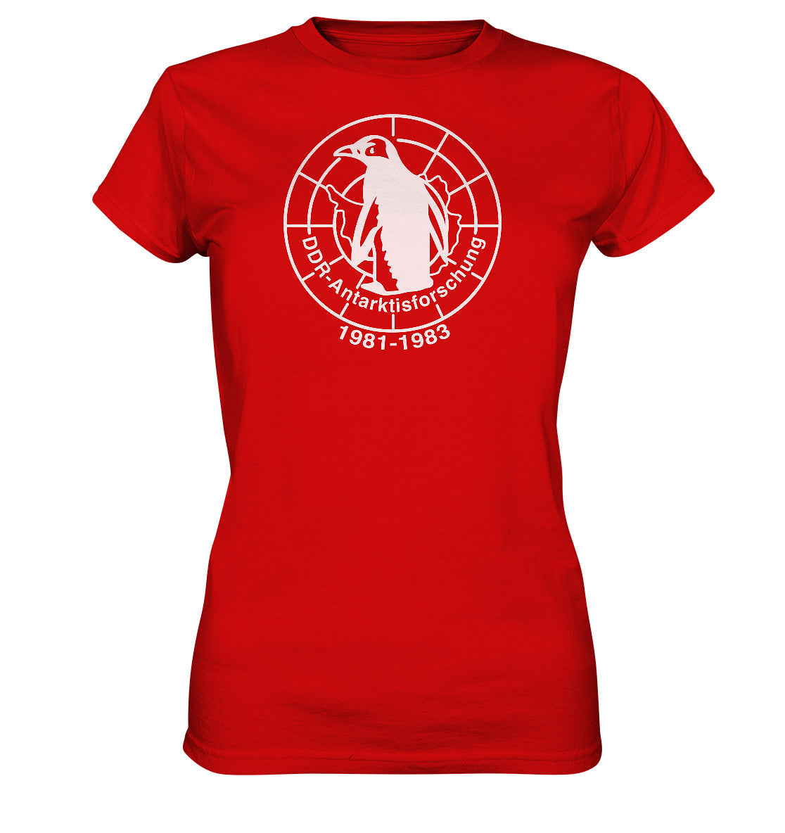 DDR Ostalgie Shirt Mädels • ANTARKTISFORSCHUNG DER DDR - 1981-1983, POSTSTEMPEL