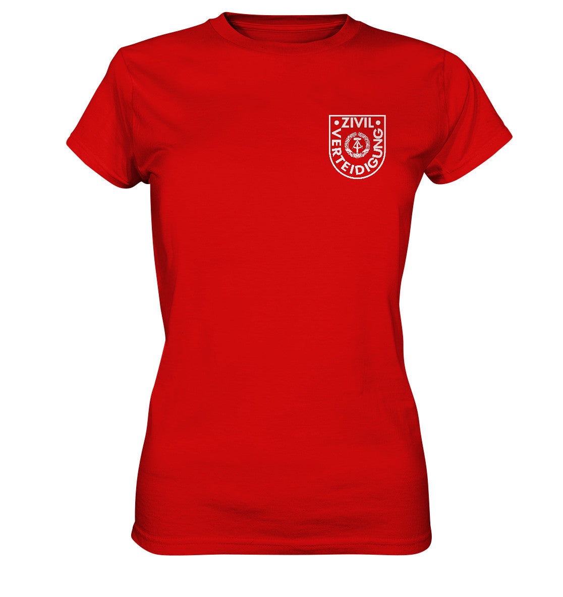 DDR Ostalgie Shirt Mädels • DDR ZIVILVERTEIDIGUNG - BRUSTBADGE
