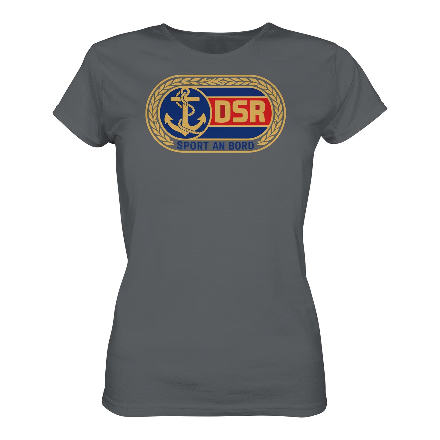 DDR Ostalgie Shirt Mädels • DSR - SPORT AN BORD (ORIGINAL ANSTECKER)