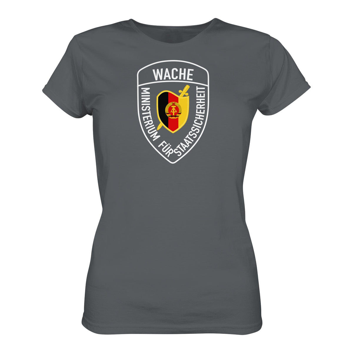 DDR Ostalgie Shirt Mädels • MINISTERIUM FÜR STAATSSICHERHEIT - WACHE (ORIGINAL SCHILD)