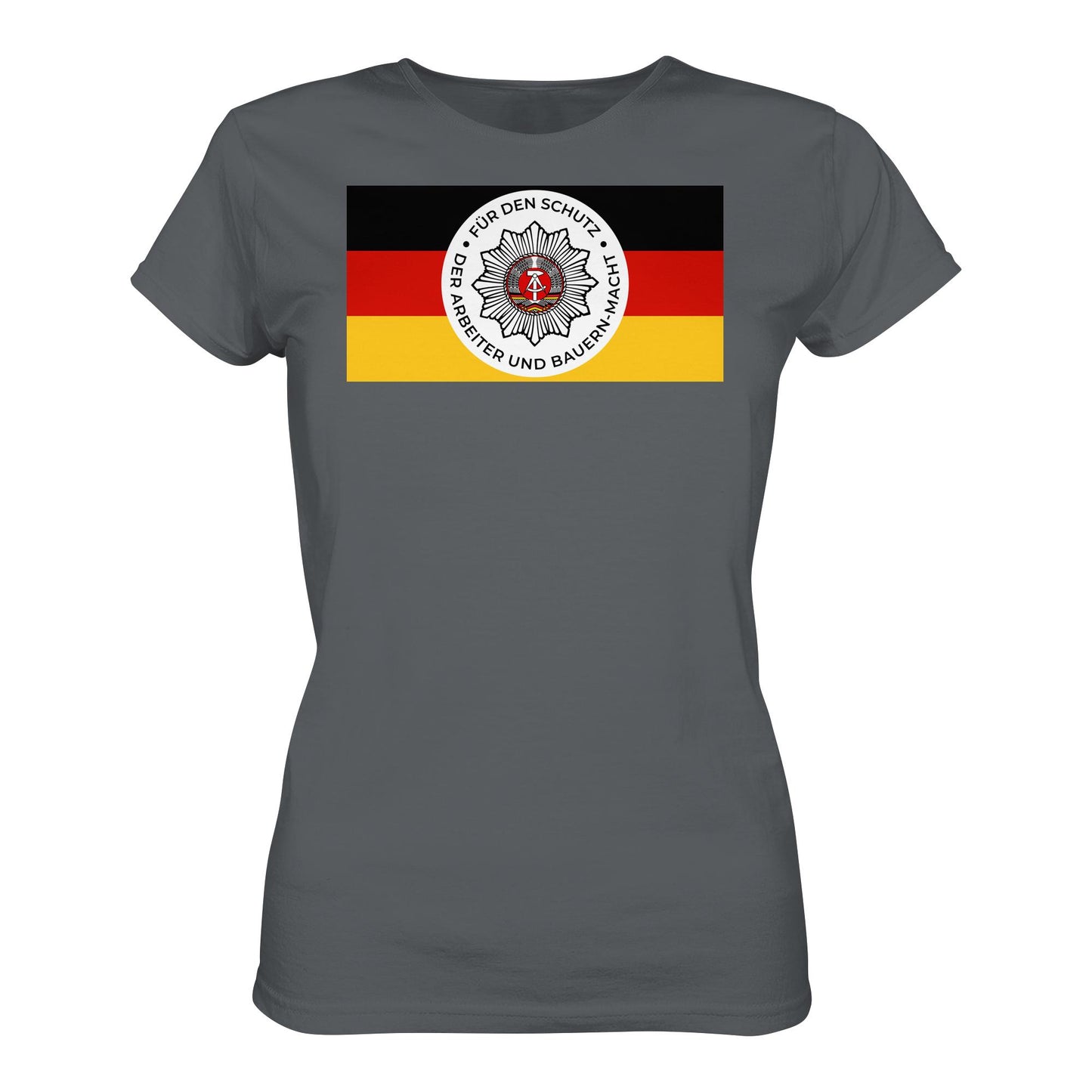 DDR Ostalgie Shirt Mädels • NVA - FÜR DEN SCHUTZ DER ARBEITER- UND BAUERNMACHT (ORIGINAL BANDEROLE)