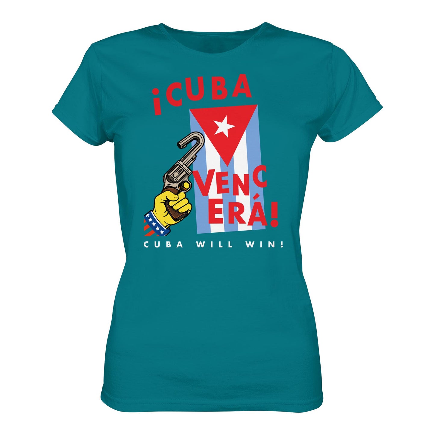 DDR Ostalgie Shirt Mädels • VENCERÁ! CUBA WILL WIN! (ORIGINAL POSTER KUBA)