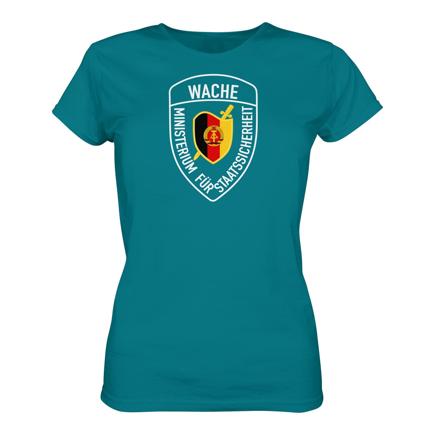 DDR Ostalgie Shirt Mädels • MINISTERIUM FÜR STAATSSICHERHEIT - WACHE (ORIGINAL SCHILD)